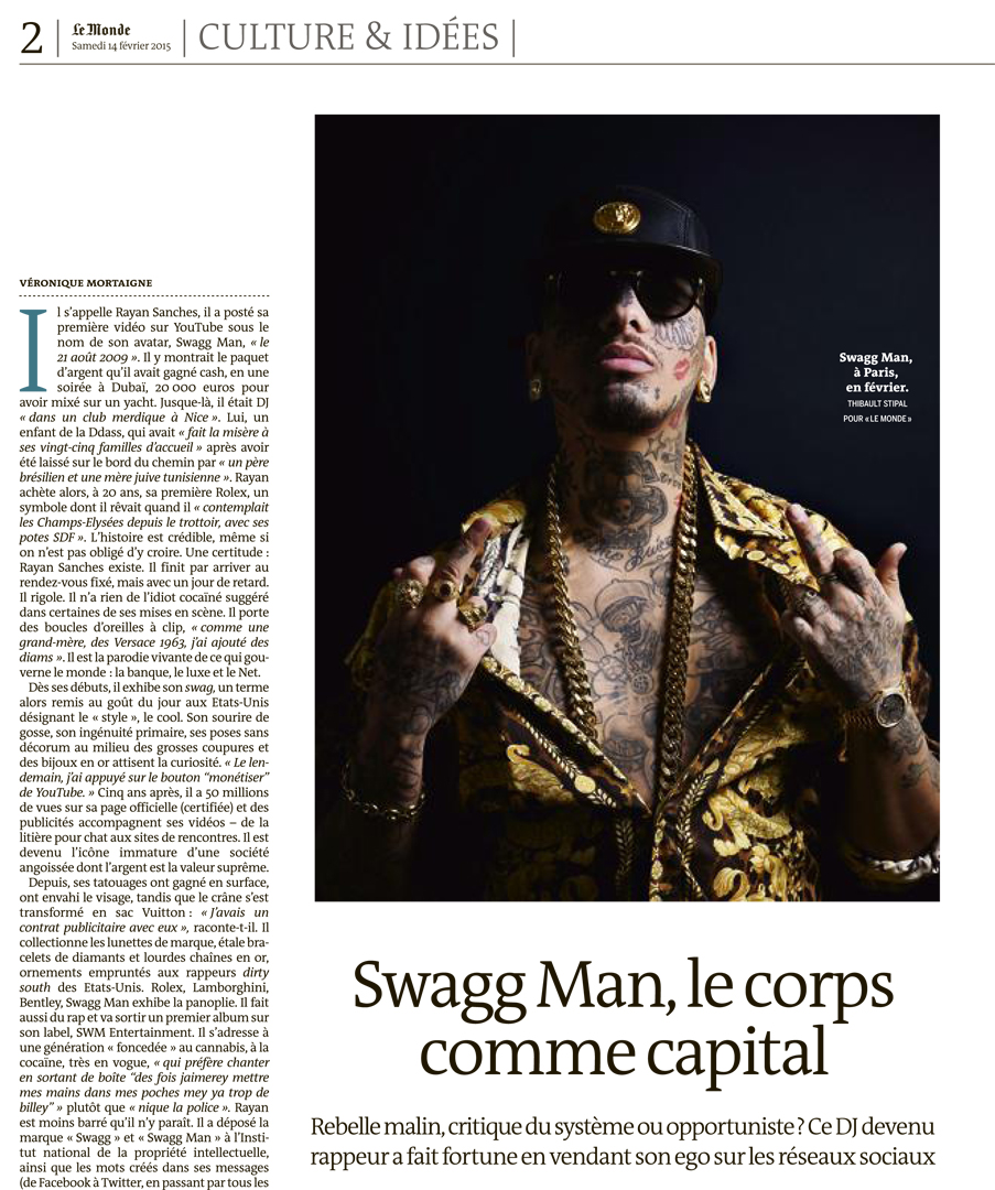 Thibault Stipal - Photographe - Swagg man pour Le Monde - 1