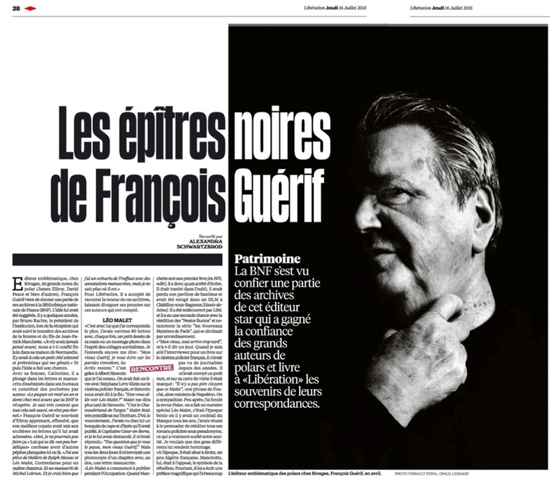 Thibault Stipal - Photographe - François Guérif - Libération - 1
