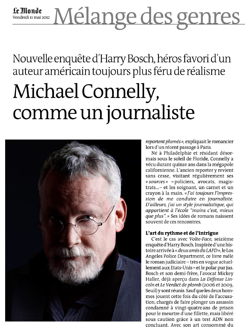 Thibault Stipal - Photographe - Michael Connelly / Le Monde - 1