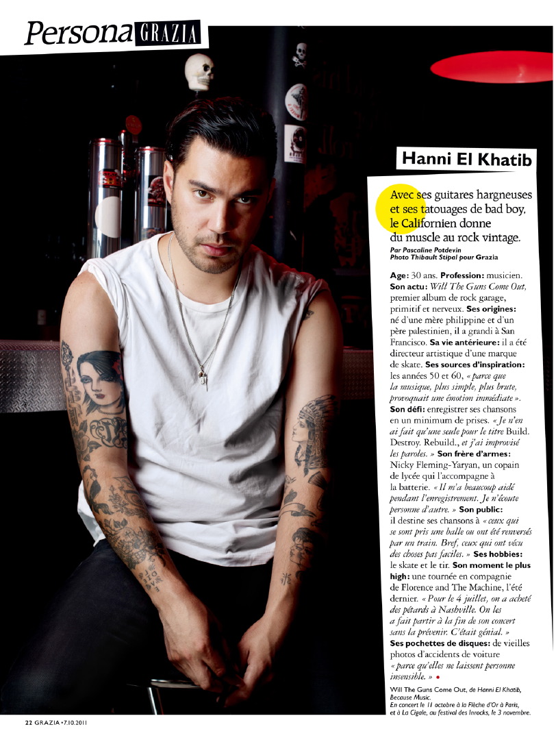 Thibault Stipal - Photographe - Hanni El Khatib / Grazia - 1