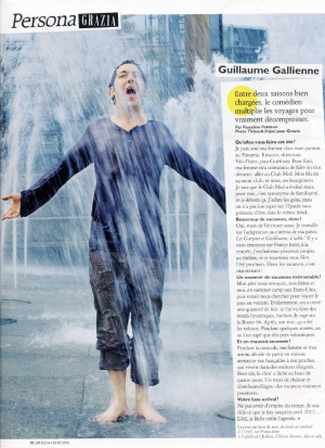 Thibault Stipal - Photographer - Guillaume Gallienne / Grazia