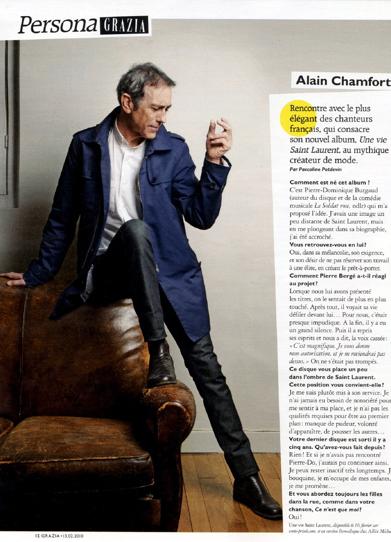 Thibault Stipal - Photographer - Alain Chamfort / Grazia - 1