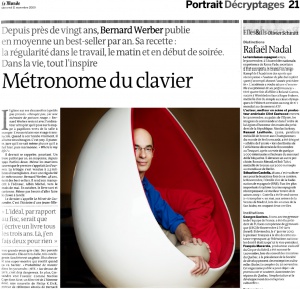 Thibault Stipal - Photographe - Bernard Werber / Le Monde