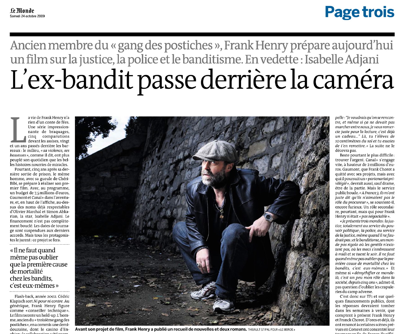 Thibault Stipal - Photographe - Franck Henry / Le Monde - 1