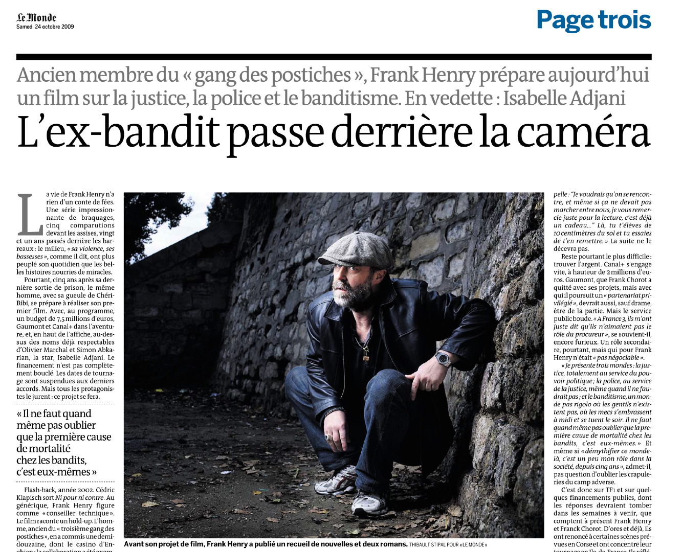 Thibault Stipal - Photographer - Franck Henry / Le Monde - 1