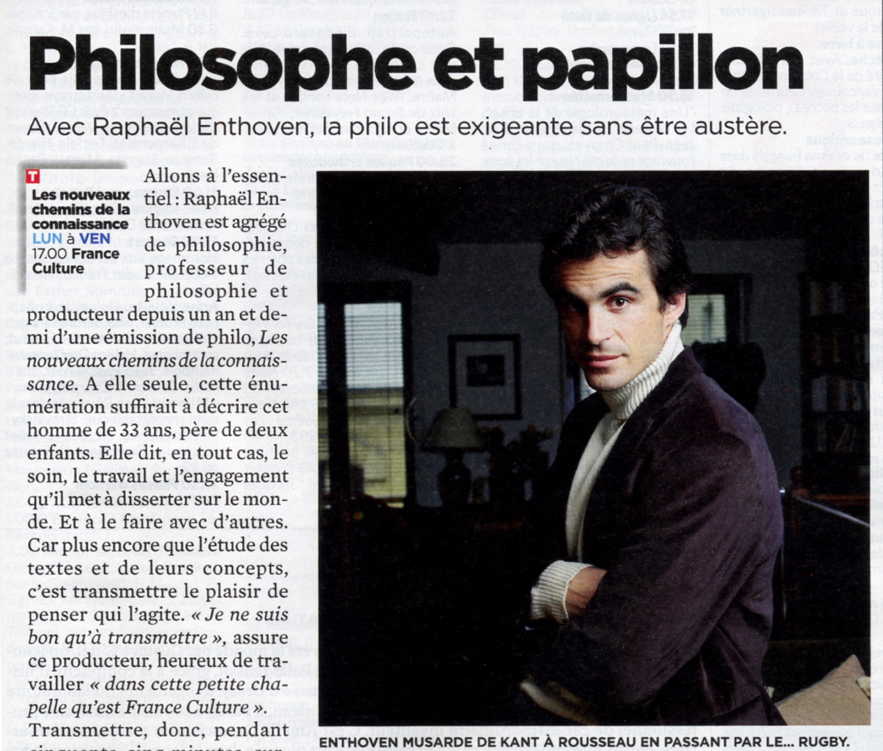 Thibault Stipal - Photographer - Raphael Enthoven / Télérama - 1