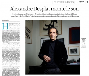 Thibault Stipal - Photographe - Alexandre Desplat / Le Monde