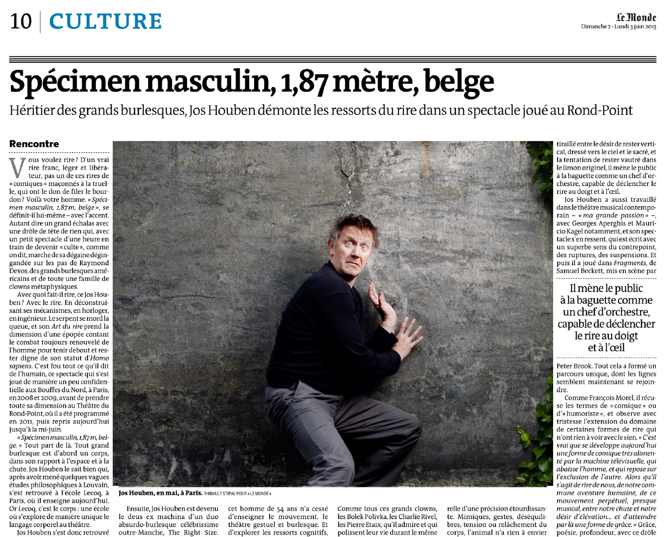 Thibault Stipal - Photographe - Jos Houben / Le Monde - 2